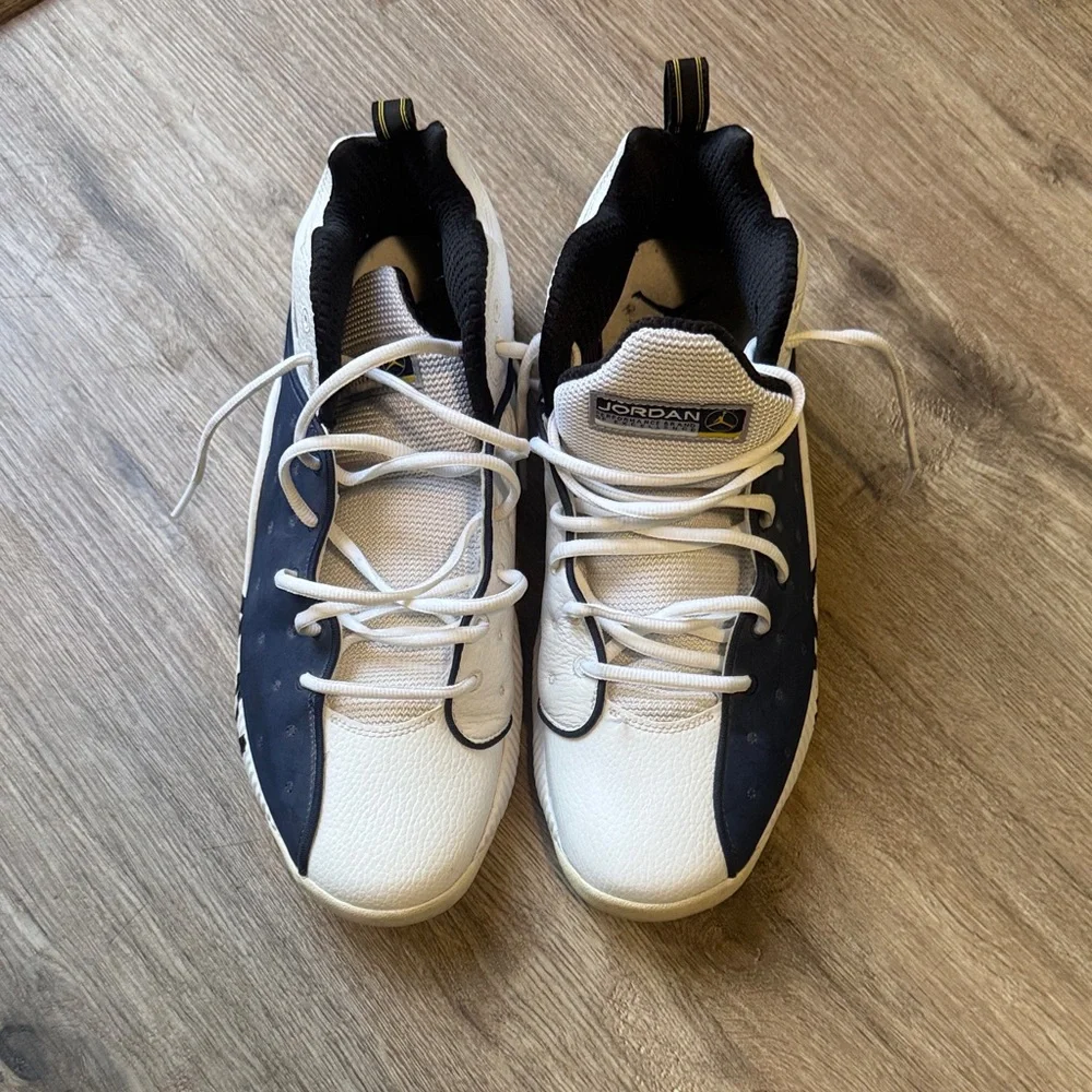 Jordan Size 13 Men’s White and Black Sneakers